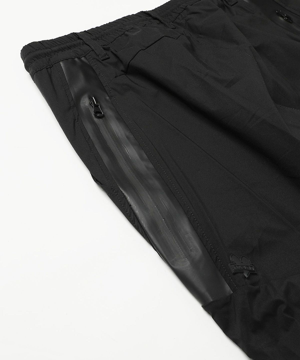 カジュアル THE CASUAL LUXE/R ベルトループ付き ストレッチ 布帛 裾 リブ ジョガーパンツ