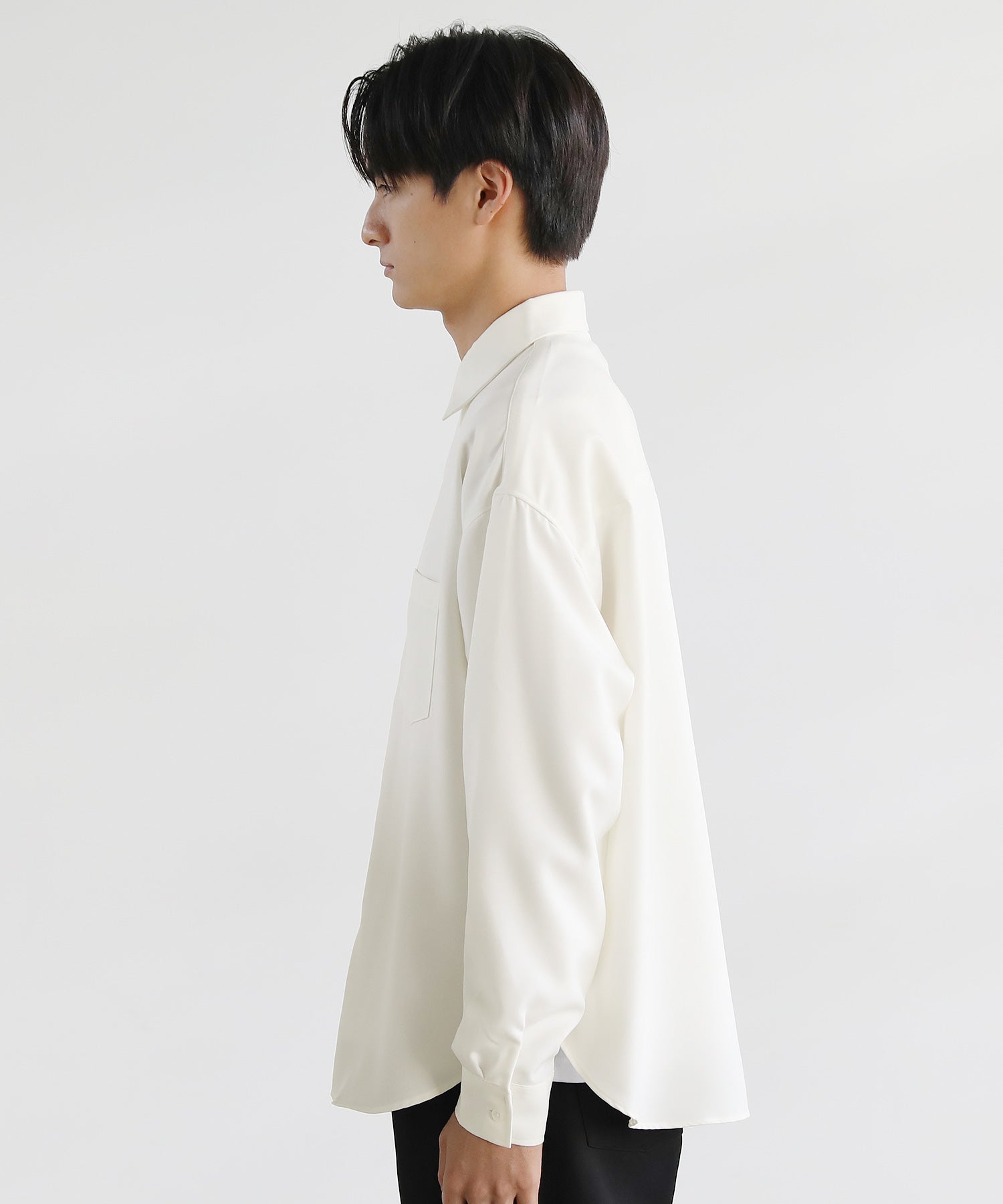 カジュアル THE CASUAL SPU 日本製LANATECウォッシャブルレギュラーカラーシャツ