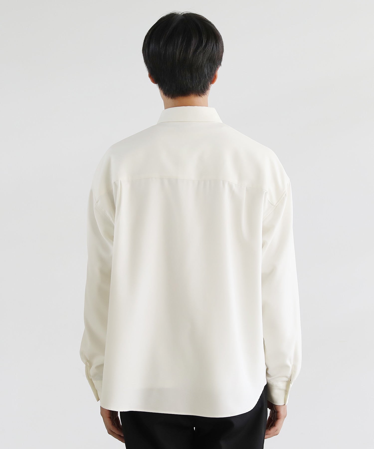 カジュアル THE CASUAL SPU 日本製LANATECウォッシャブルレギュラーカラーシャツ