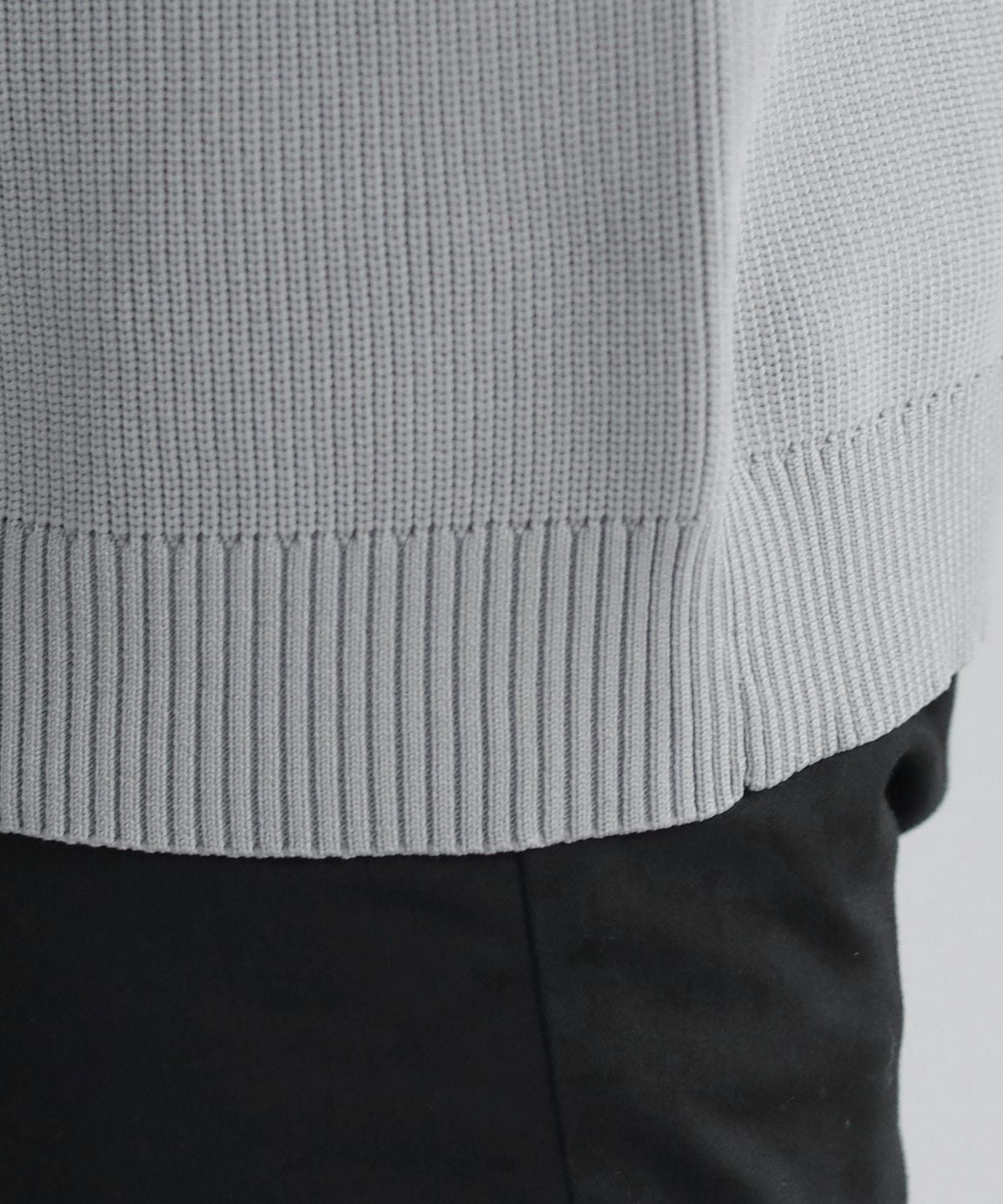 カジュアル THE CASUAL SPU 4WAYストレッチウォッシャブルニット （ブルーグレー） ブルーグレー