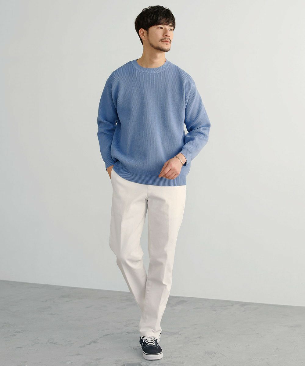 カジュアル THE CASUAL SPU 4WAYストレッチウォッシャブルニット （ブルーグレー） ブルーグレー