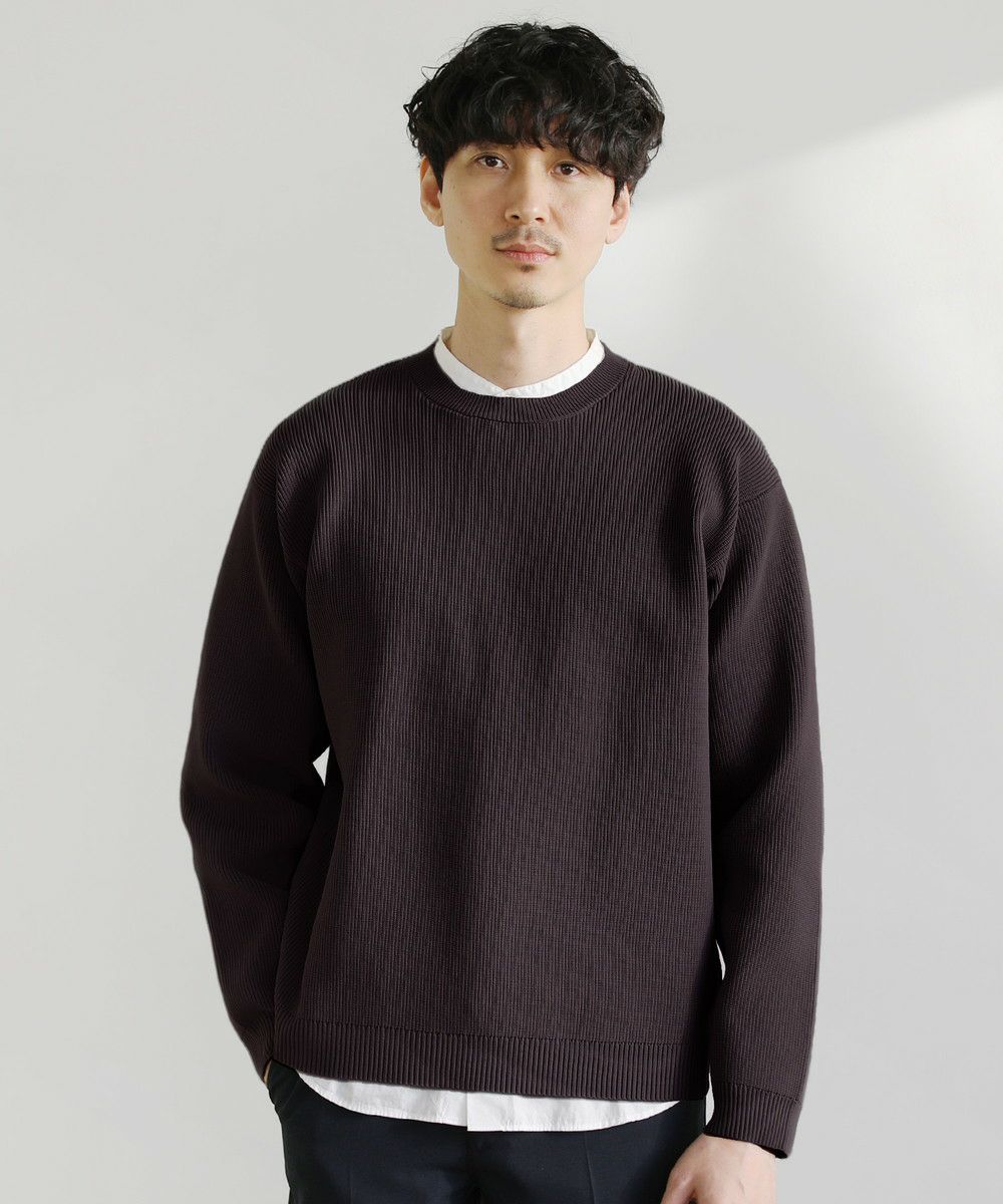 カジュアル THE CASUAL SPU 4WAYストレッチウォッシャブルニット （ブラウン） ブラウン