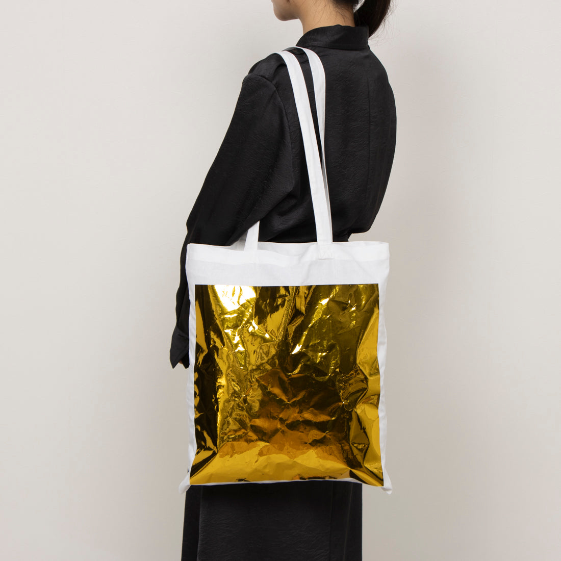 スタースタイリング STARSTYLING 01-E BIG SQUARE TOTE BAG-WHITE （WHITE / GOLDMIRROR） WHITE / GOLDMIRROR