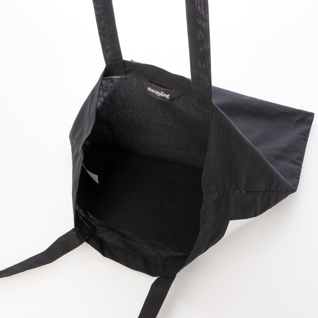 スタースタイリング STARSTYLING 01-E BIG SQUARE TOTE BAG-BACK （BLACK / HOLO） BLACK / HOLO