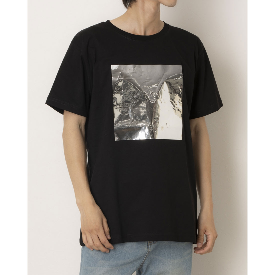 スタースタイリング STARSTYLING 01-A BIG SQUARE T-SHIRT-BLACK （BLACK / SILVER-MIRROR） BLACK / SILVER-MIRROR