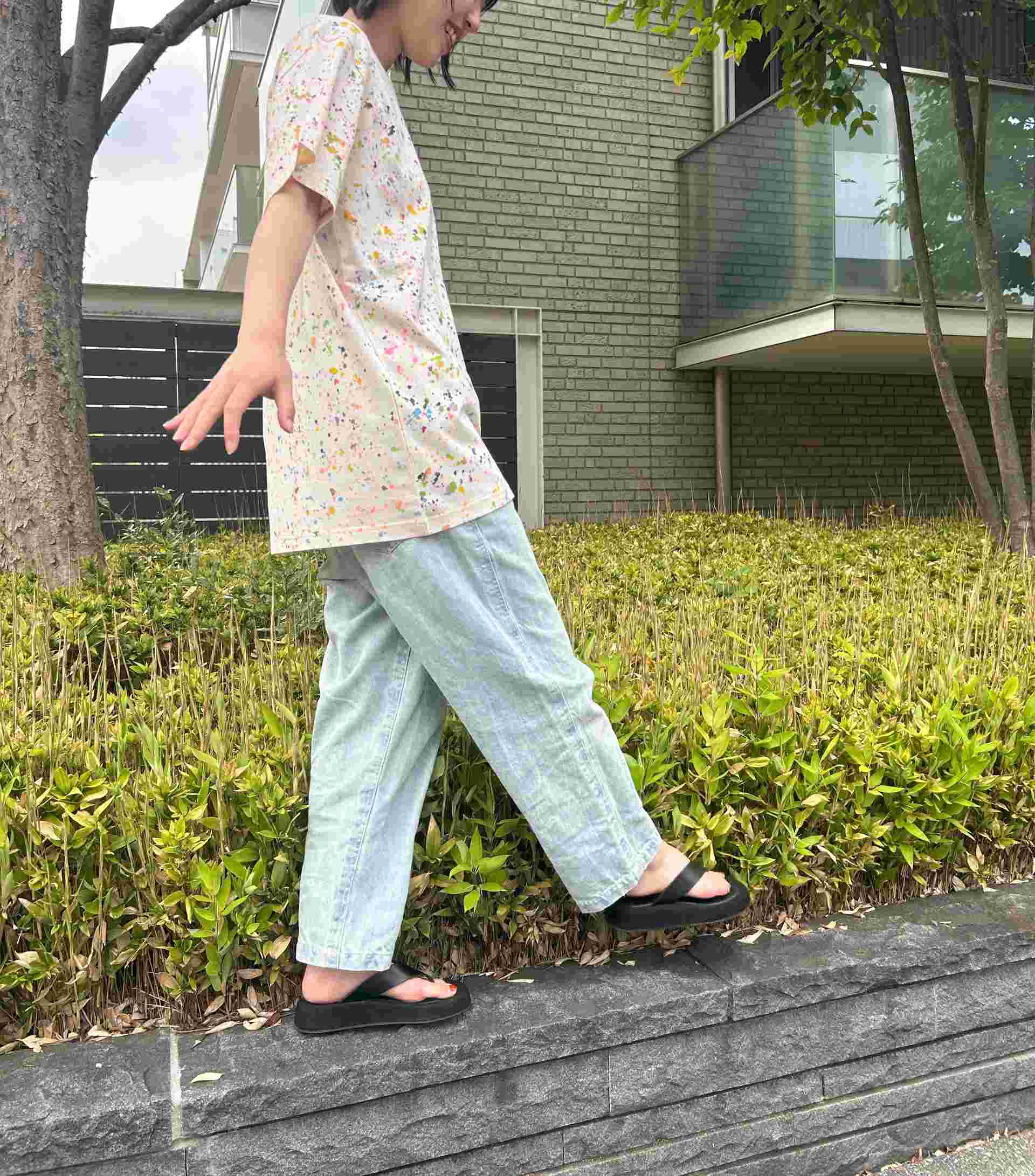 スタースタイリング STARSTYLING H01 SS19 TS POLLO T-SHIRT （NATURAL / UNIQUE-HANDPAINTED） NATURAL / UNIQUE-HANDPAINTED