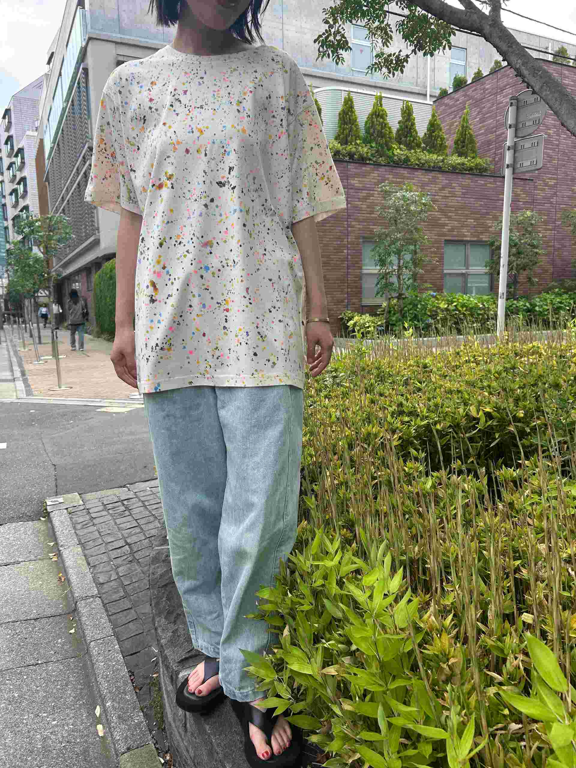 スタースタイリング STARSTYLING H01 SS19 TS POLLO T-SHIRT （NATURAL / UNIQUE-HANDPAINTED） NATURAL / UNIQUE-HANDPAINTED