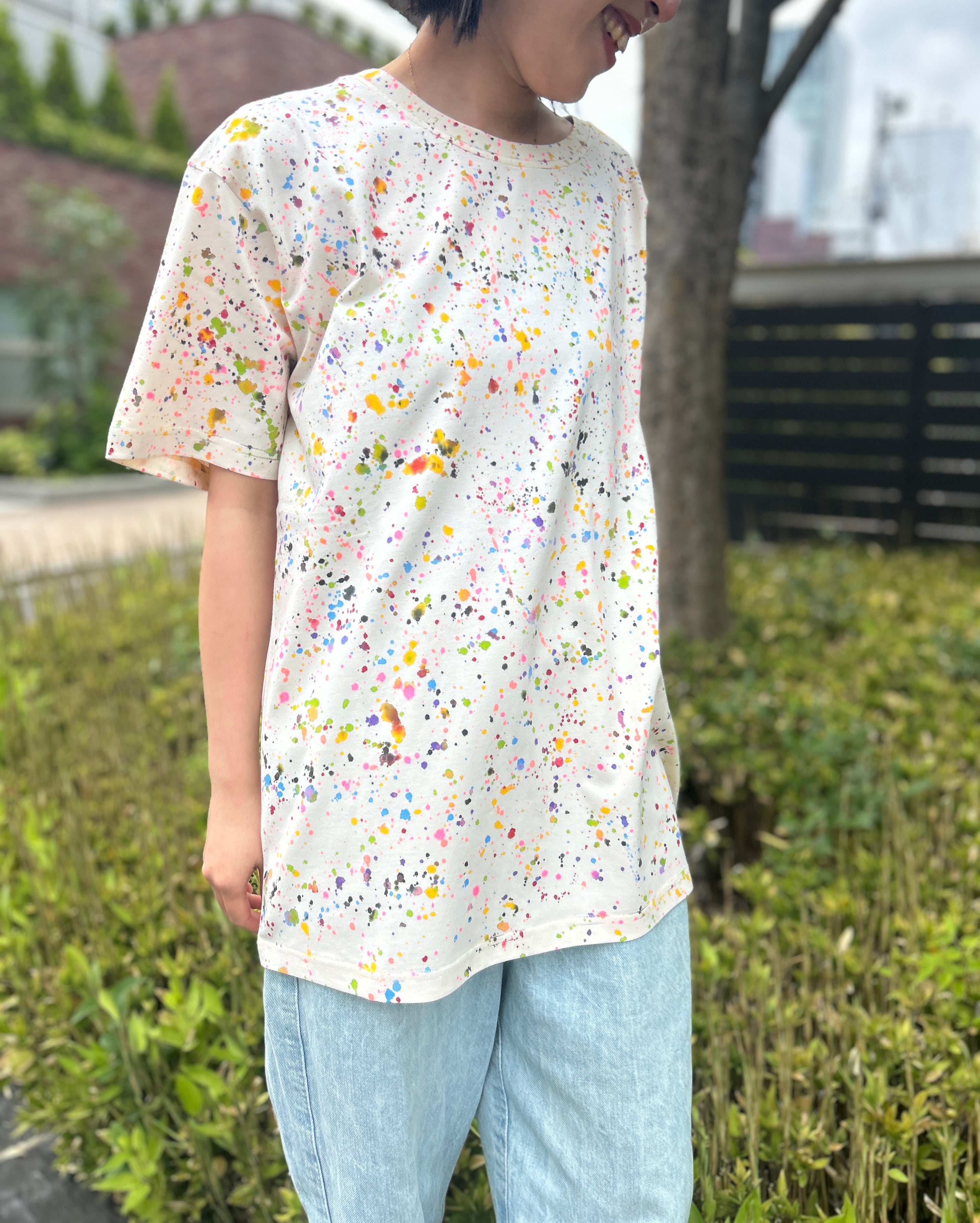 スタースタイリング STARSTYLING H01 SS19 TS POLLO T-SHIRT （NATURAL / UNIQUE-HANDPAINTED） NATURAL / UNIQUE-HANDPAINTED