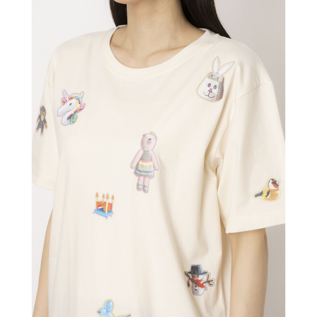 スタースタイリング STARSTYLING A 01 STICKIES T-SHIRT （NATURAL / MULTI） NATURAL / MULTI