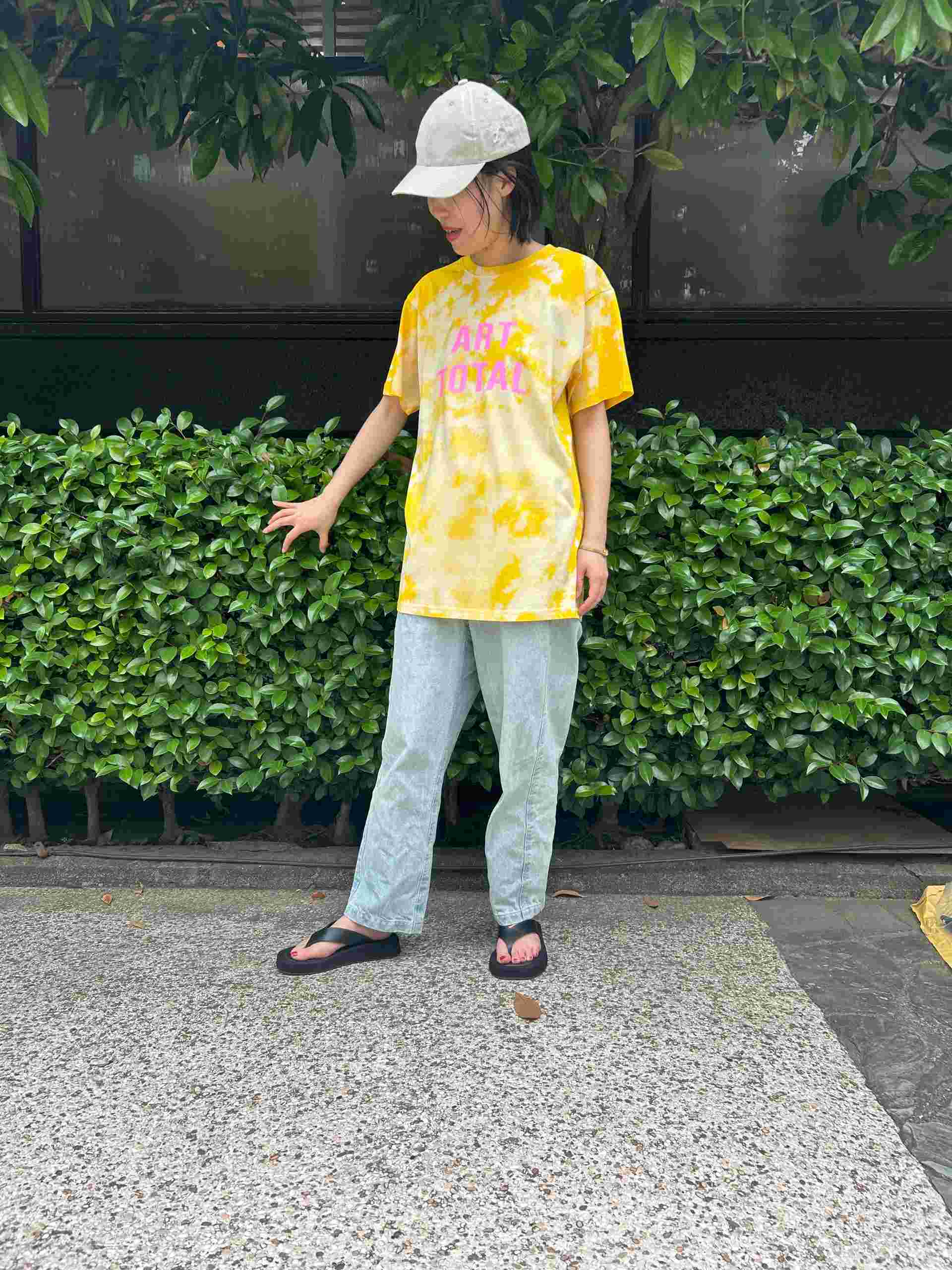スタースタイリング STARSTYLING 18-TS ART TOTAL T-SHIRT （YELLOW / GLITTER-PINK） YELLOW / GLITTER-PINK