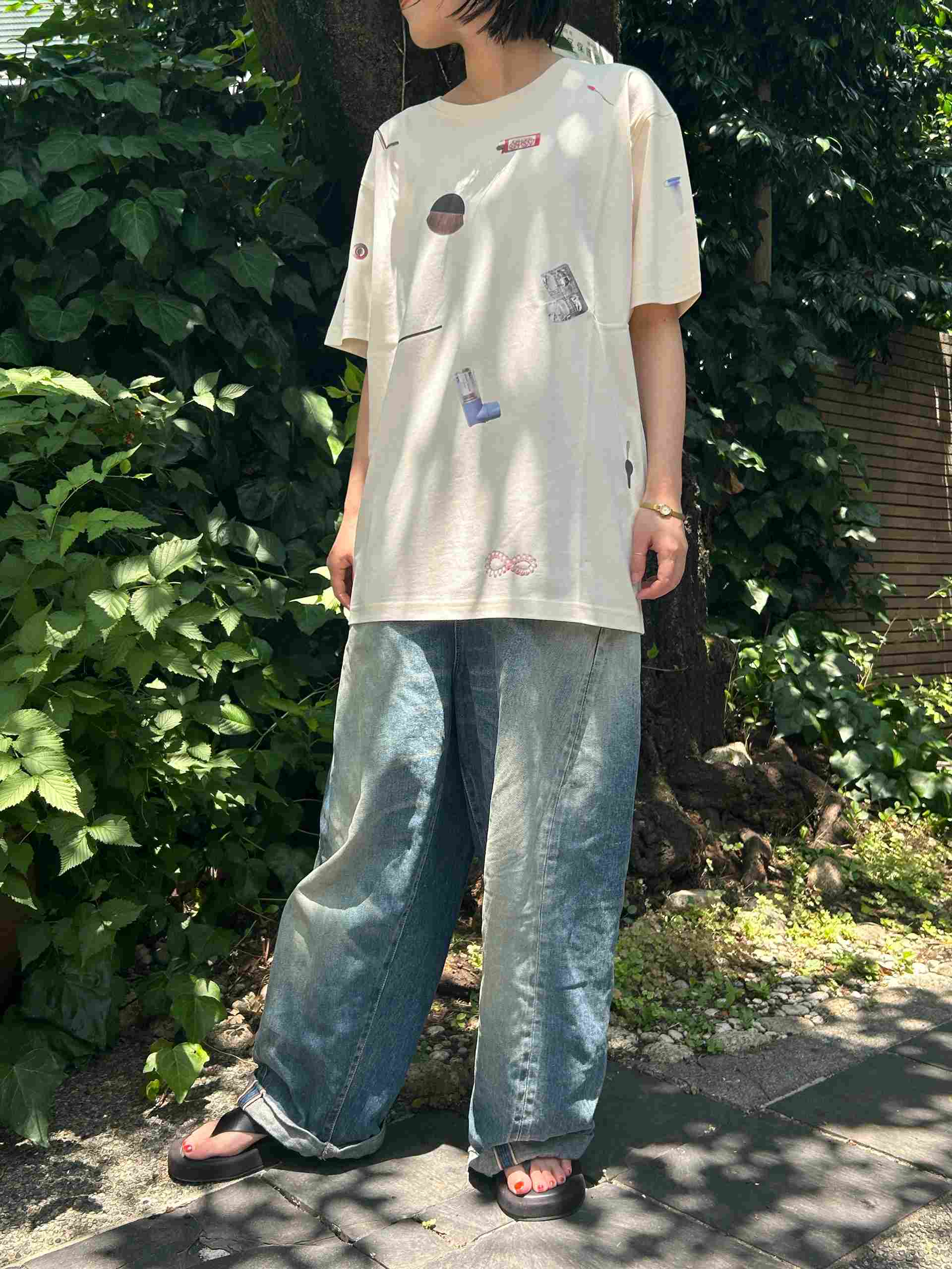 スタースタイリング STARSTYLING C01 SS19 TS THINGS T-SHIRT （NATURAL / MULTI） NATURAL / MULTI