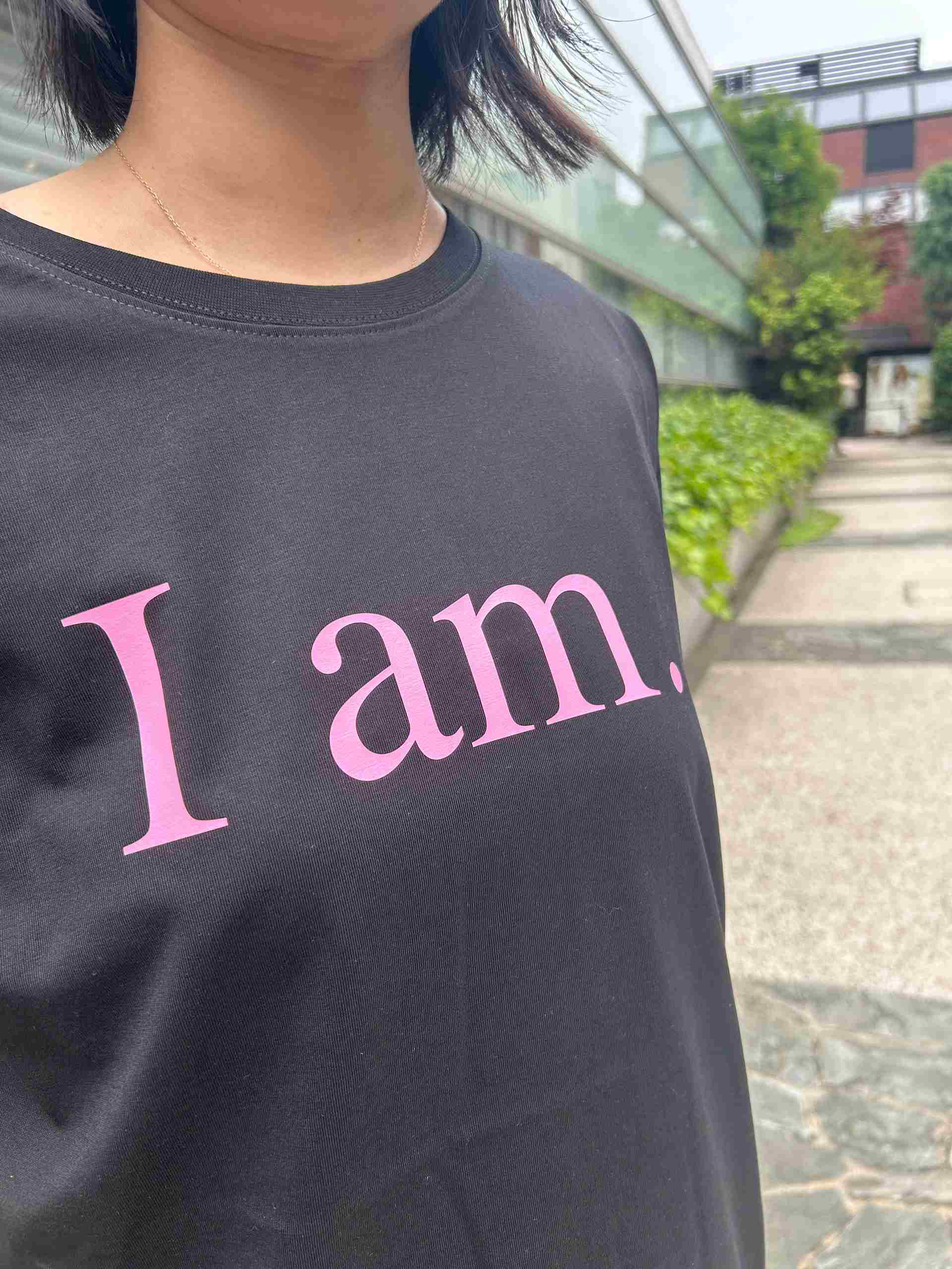 スタースタイリング STARSTYLING D01 SS19 TS I AM. T-SHIRT （BLACK / PINK） BLACK / PINK