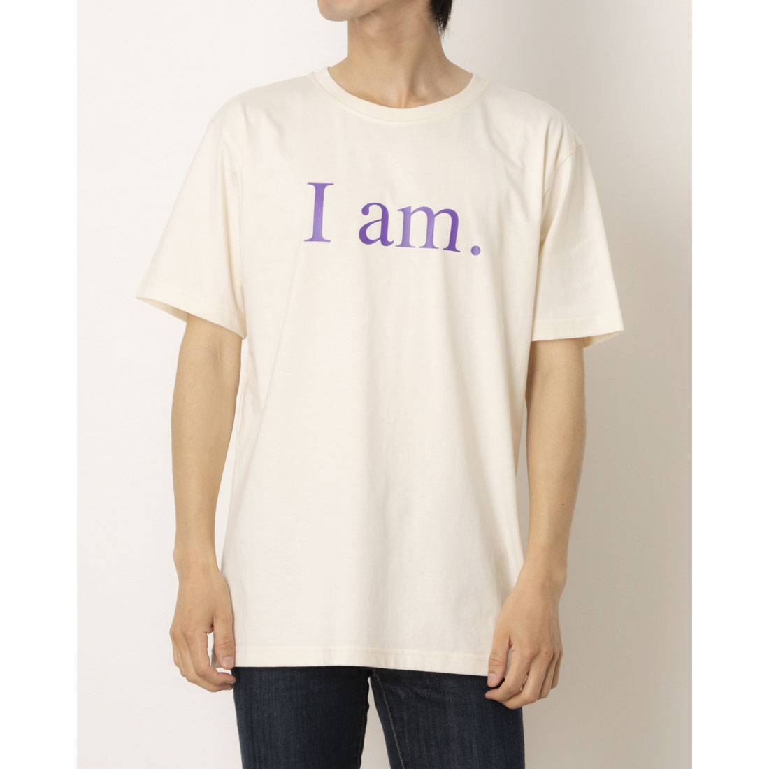スタースタイリング STARSTYLING D01 SS19 TS I AM. T-SHIRT （NATURAL / PURPLE） NATURAL / PURPLE