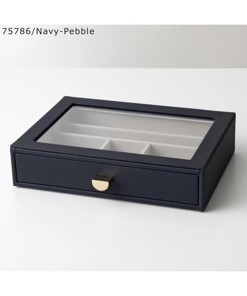 スタッカーズ STACKERS STACKERS ジュエリーケース Classic Glass Lid Drawer （75786/Navy-Pebble） 75786/Navy-Pebble