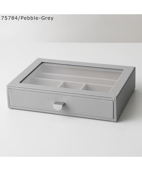 スタッカーズ STACKERS STACKERS ジュエリーケース Classic Glass Lid Drawer （75786/Navy-Pebble） 75786/Navy-Pebble