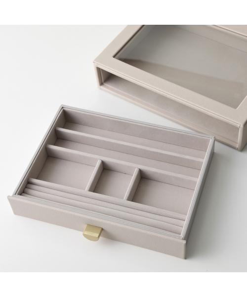スタッカーズ STACKERS STACKERS ジュエリーケース Classic Glass Lid Drawer （75786/Navy-Pebble） 75786/Navy-Pebble