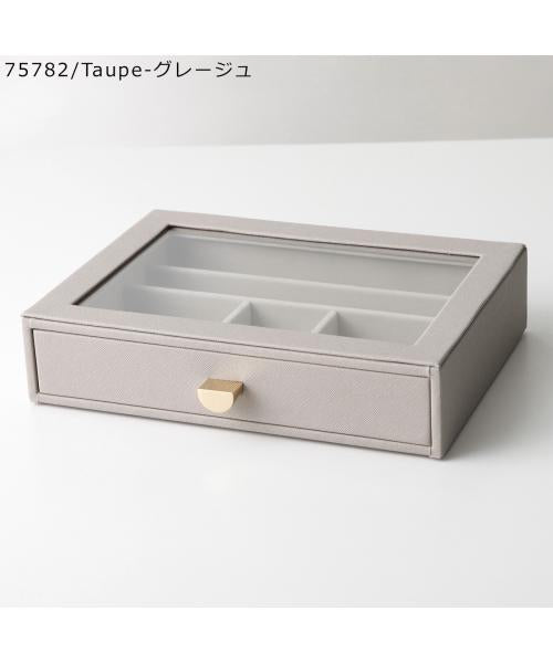 スタッカーズ STACKERS STACKERS ジュエリーケース Classic Glass Lid Drawer （75786/Navy-Pebble） 75786/Navy-Pebble