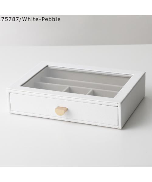 スタッカーズ STACKERS STACKERS ジュエリーケース Classic Glass Lid Drawer （75786/Navy-Pebble） 75786/Navy-Pebble