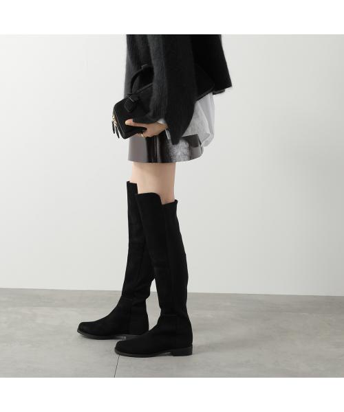 StuartWeitzman ロングブーツ 5050 S4465 スウェード （BLK/ブラック） BLK/ブラック