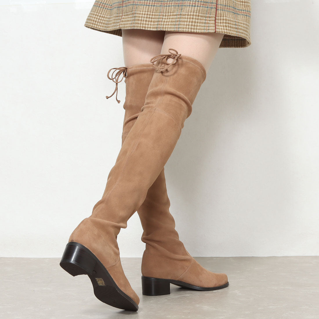 スチュアート ワイツマン STUART WEITZMAN MIDLAND スエードニーハイ ストレッチブーツ