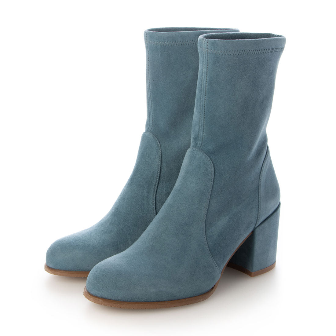 スチュアート ワイツマン STUART WEITZMAN ストレッチショートブーツ,ブルー