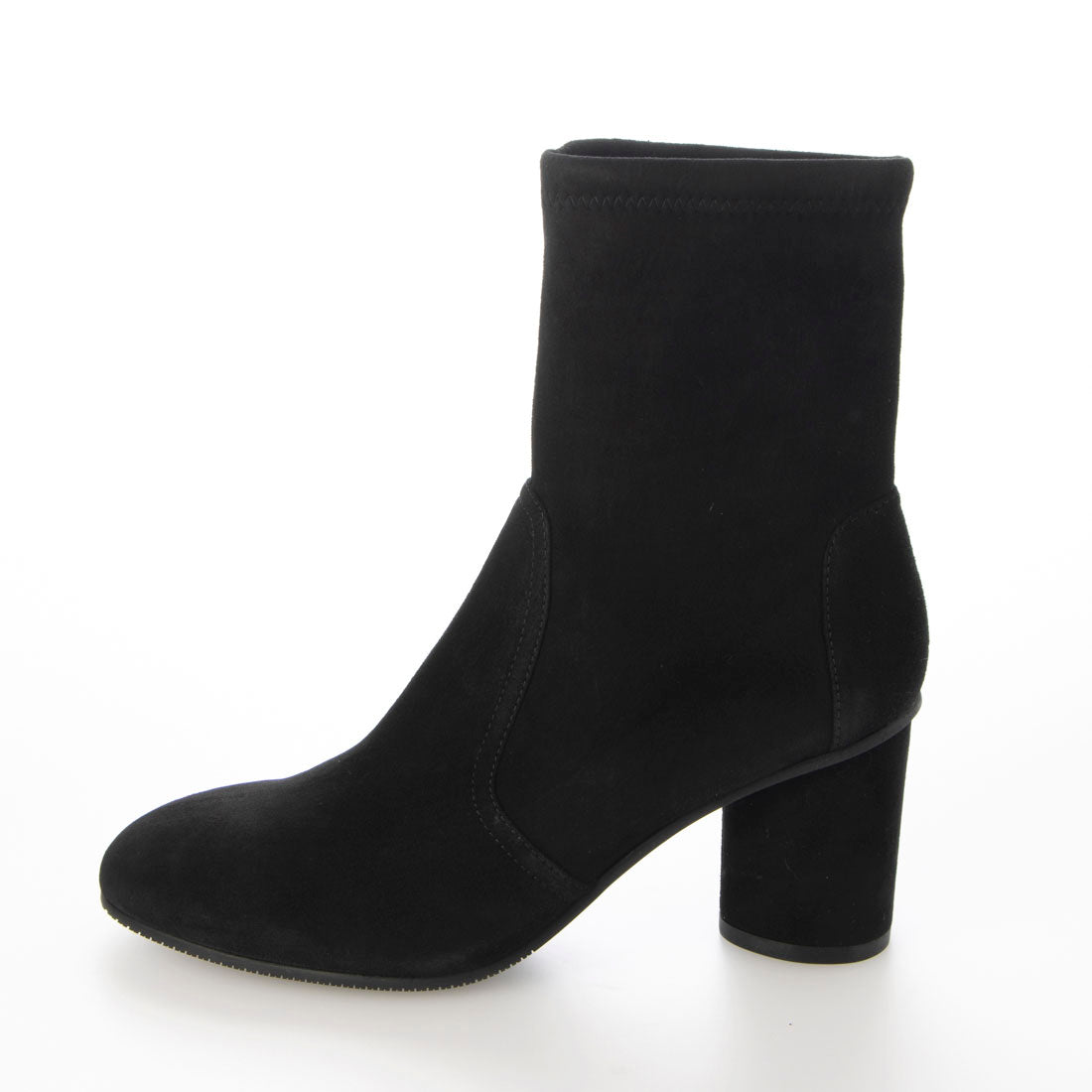 スチュアート ワイツマン STUART WEITZMAN ラウンドトゥスエードミッドヒールブーツ