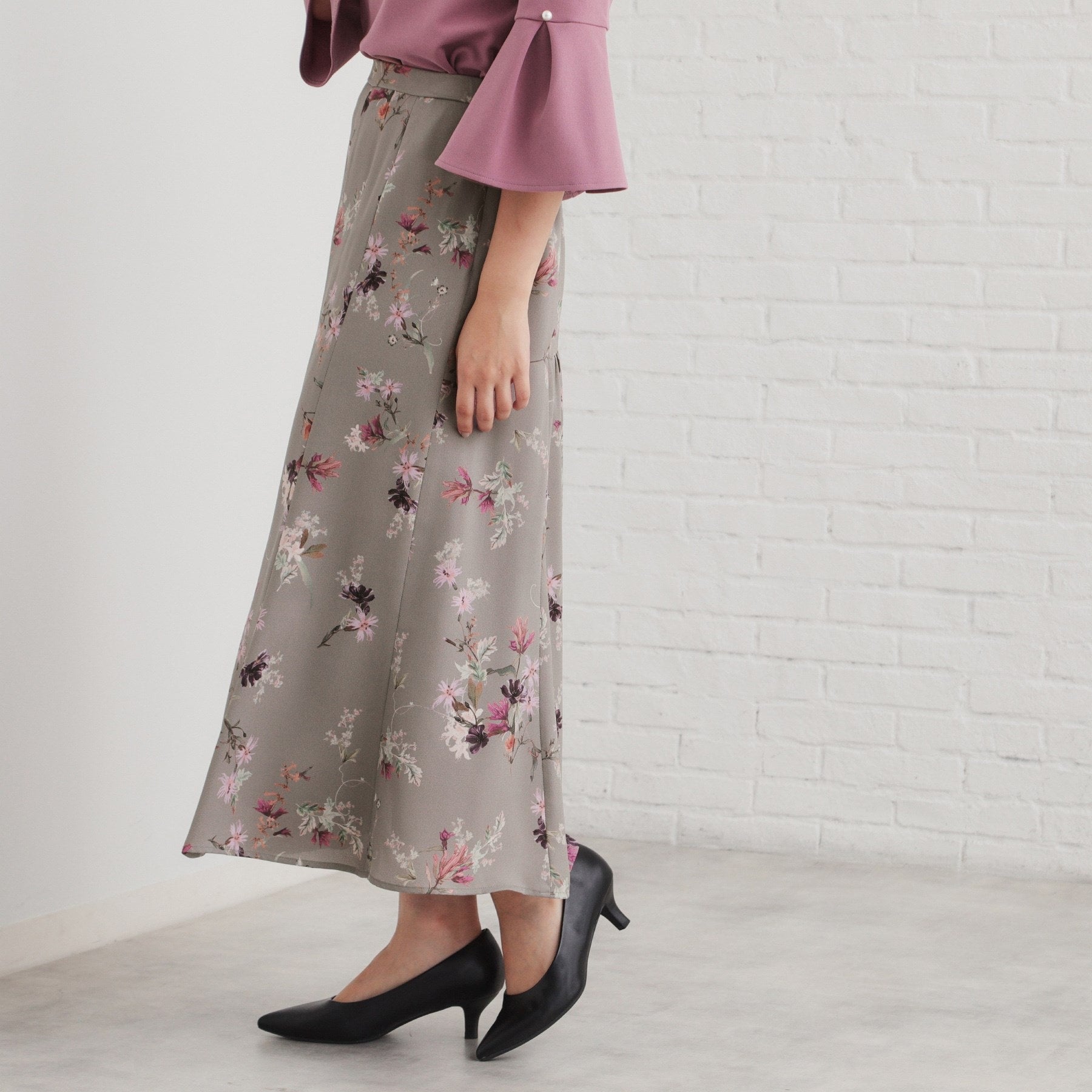 SunaUna 【Popular Series! / Oriental Print】 Mermaid Skirt