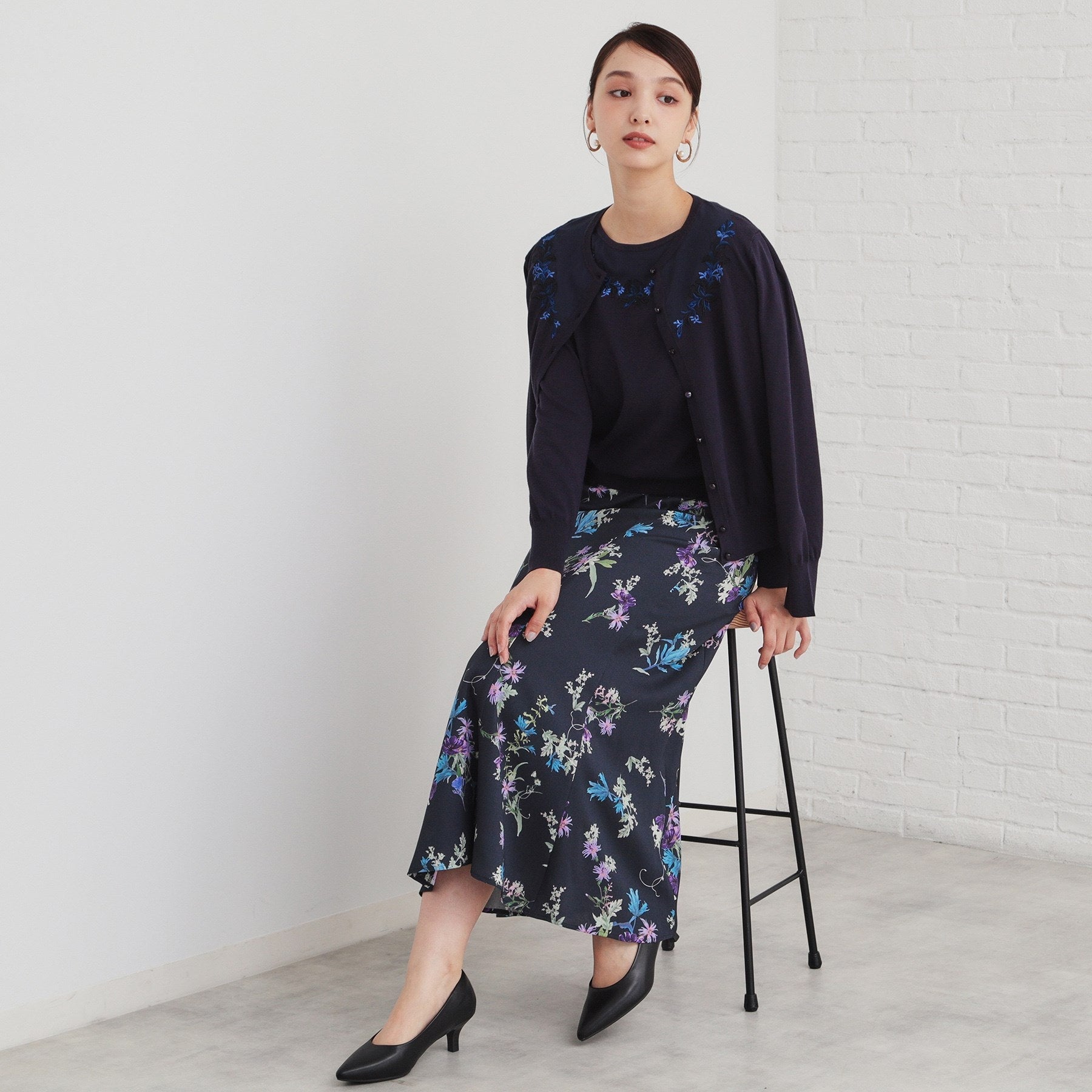 SunaUna 【Popular Series! / Oriental Print】 Mermaid Skirt