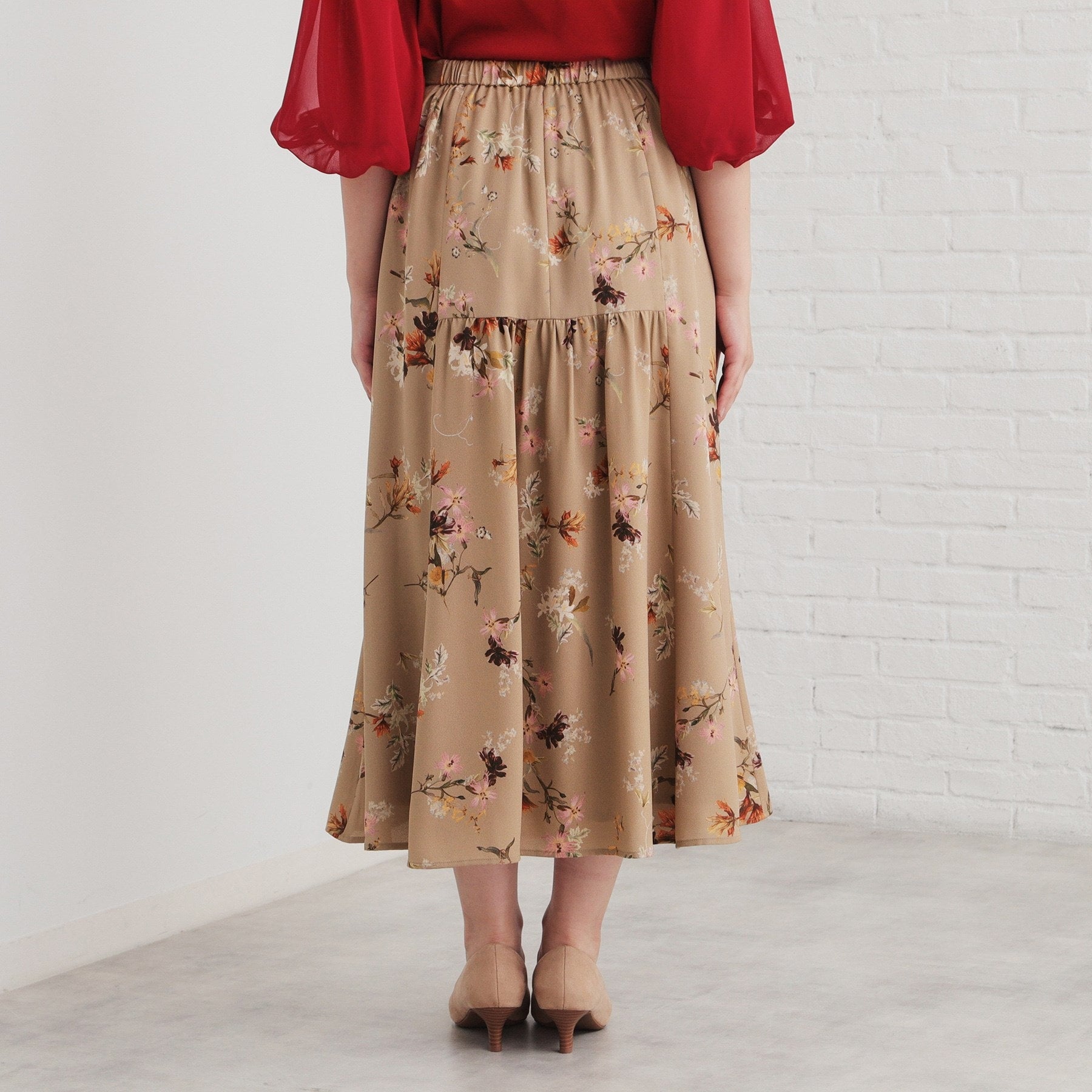 SunaUna 【Popular Series! / Oriental Print】 Mermaid Skirt