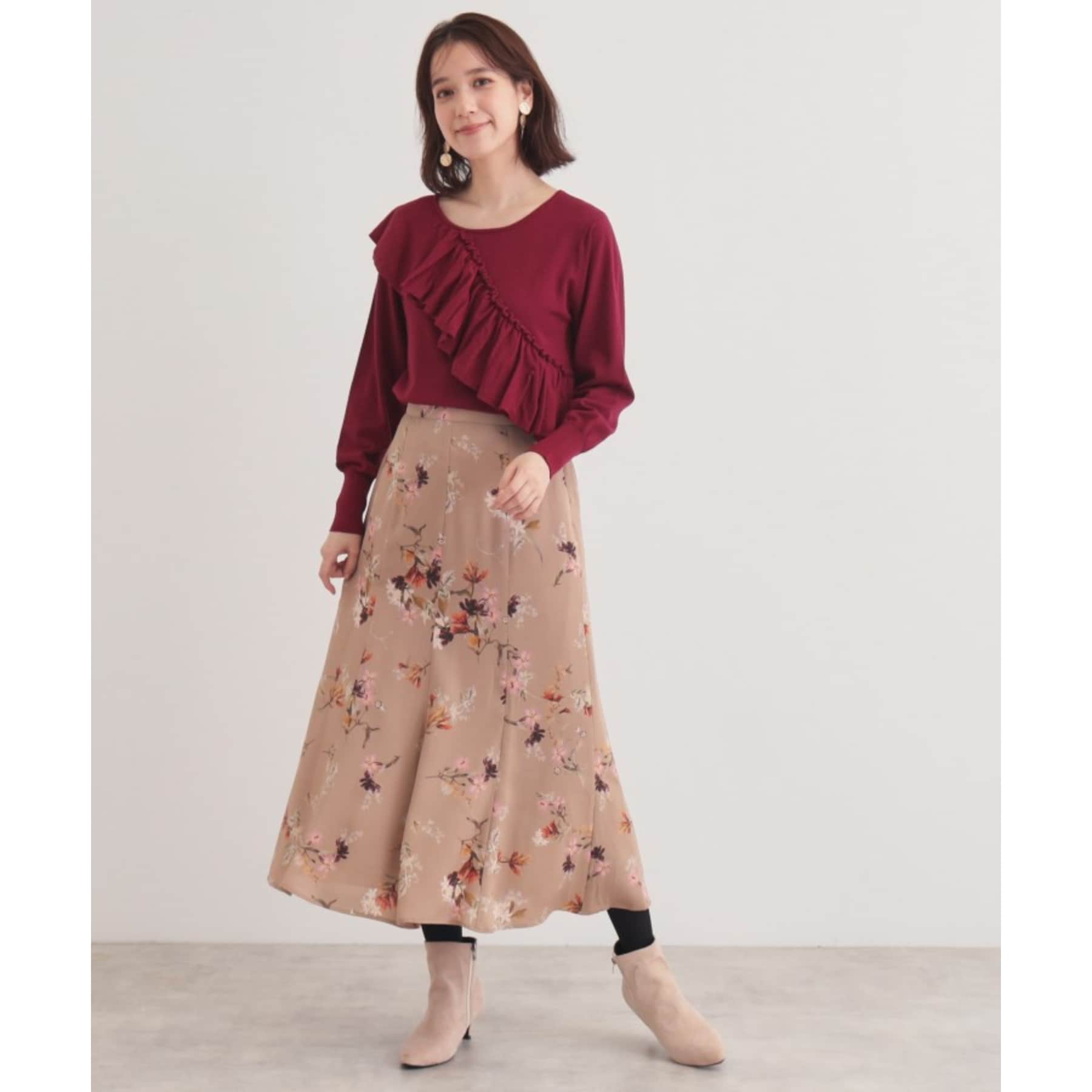 SunaUna 【Popular Series! / Oriental Print】 Mermaid Skirt