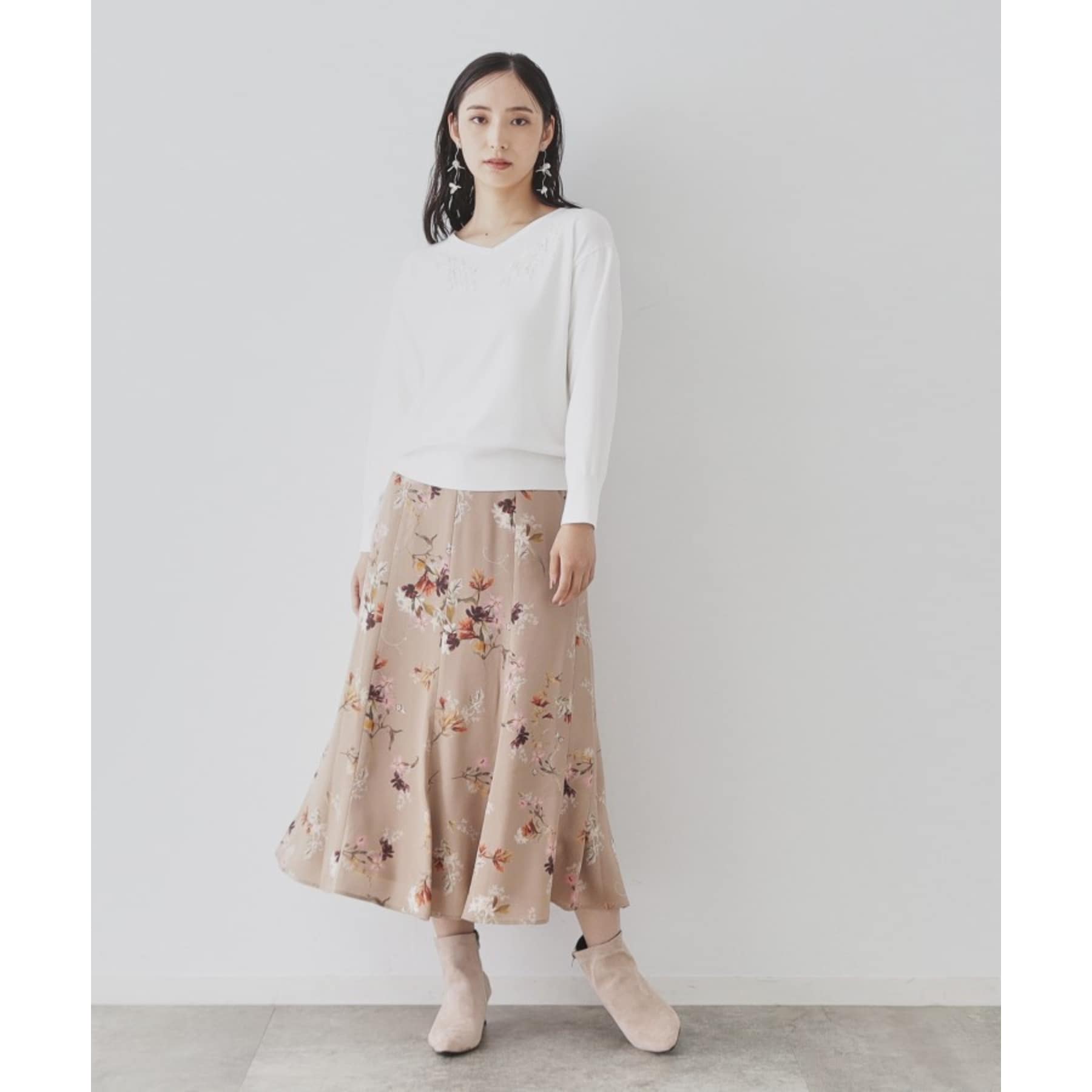 SunaUna 【Popular Series! / Oriental Print】 Mermaid Skirt