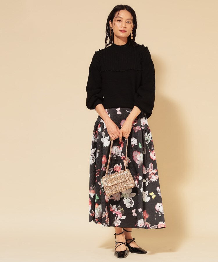 スーナウーナ SunaUna 【COLLECTION LINE】編変化シフォンニット （オフホワイト(003)） オフホワイト(003)
