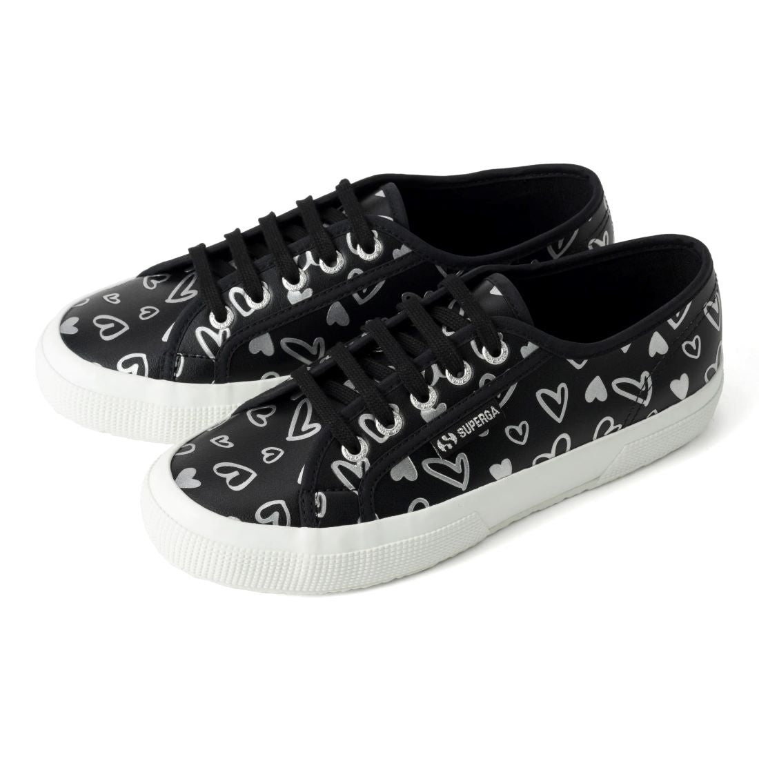 スペルガ SUPERGA スニーカー レディース 4A81428W スペルガ VEGAN MATERIAL CUTE HEARTS PRINT ハート ローカット （ホワイト） ホワイト