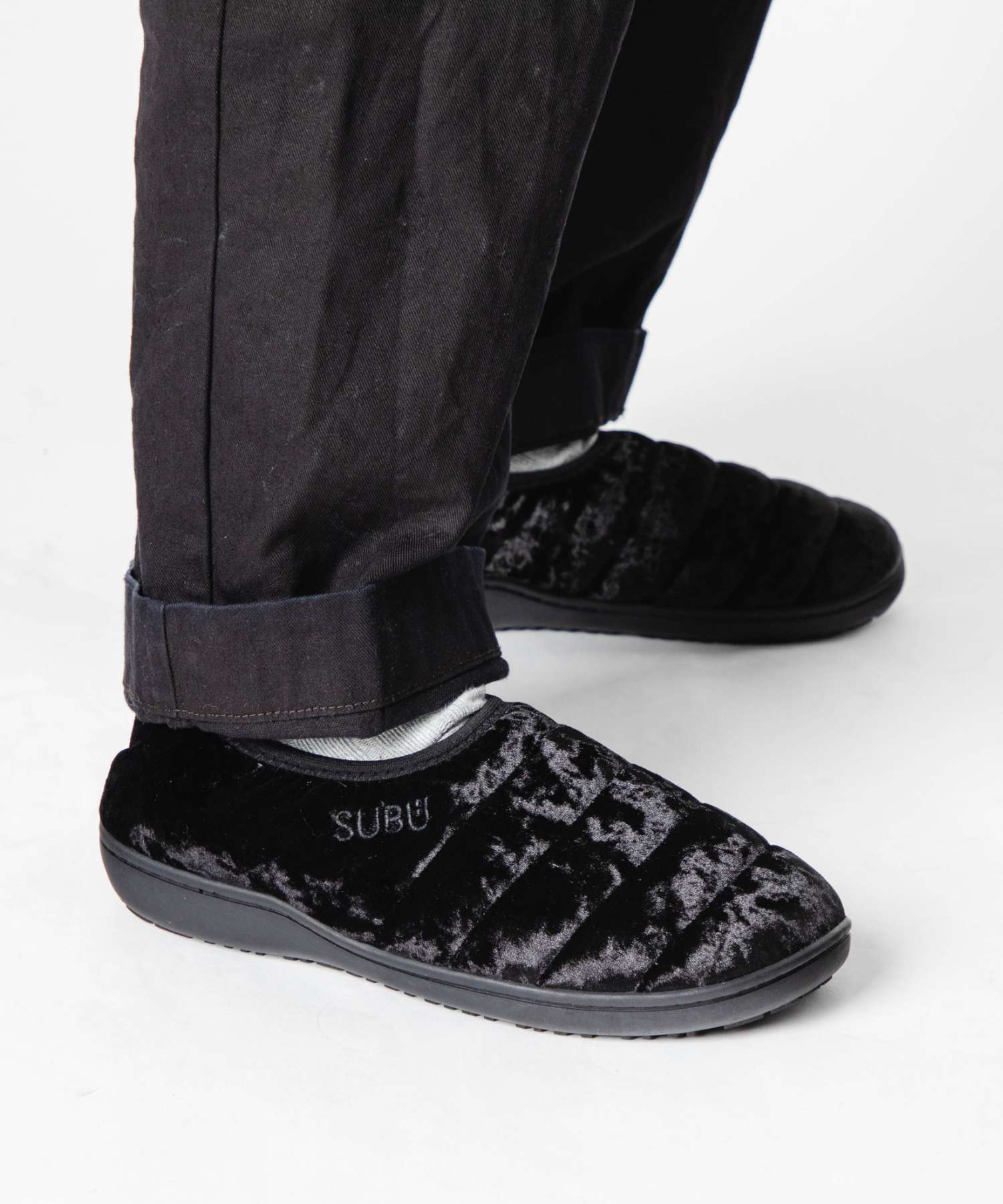 スブ SUBU スブ SUBU VAMP VELVET ヴァンプ ベルベット サンダル 冬用 スリッポン ユニセックス シューズ （BLACK/ブラック） BLACK/ブラック