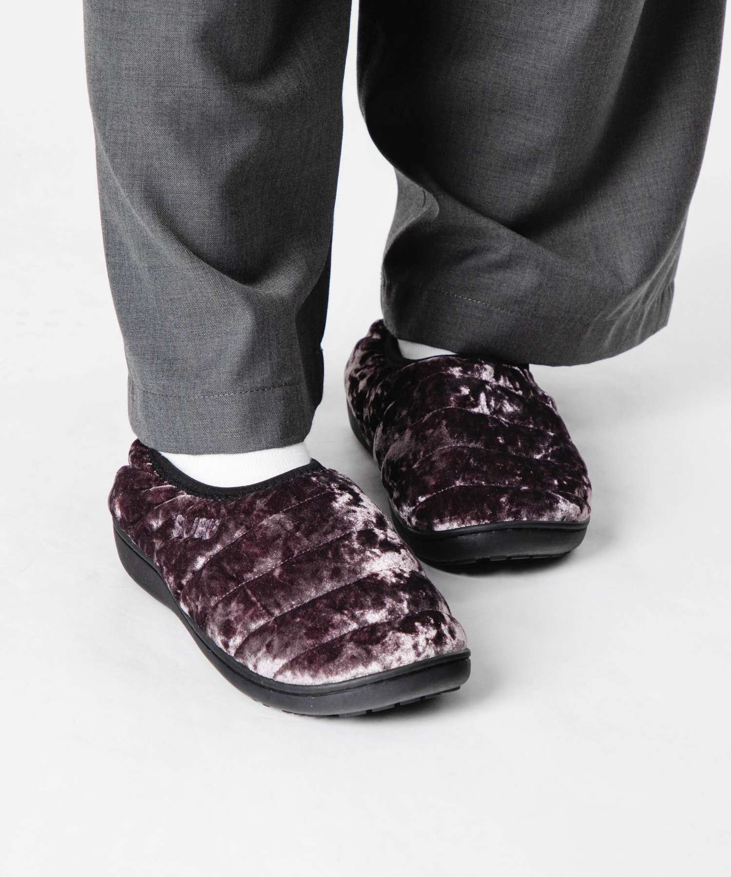 スブ SUBU スブ SUBU VAMP VELVET ヴァンプ ベルベット サンダル 冬用 スリッポン ユニセックス シューズ （BLACK/ブラック） BLACK/ブラック