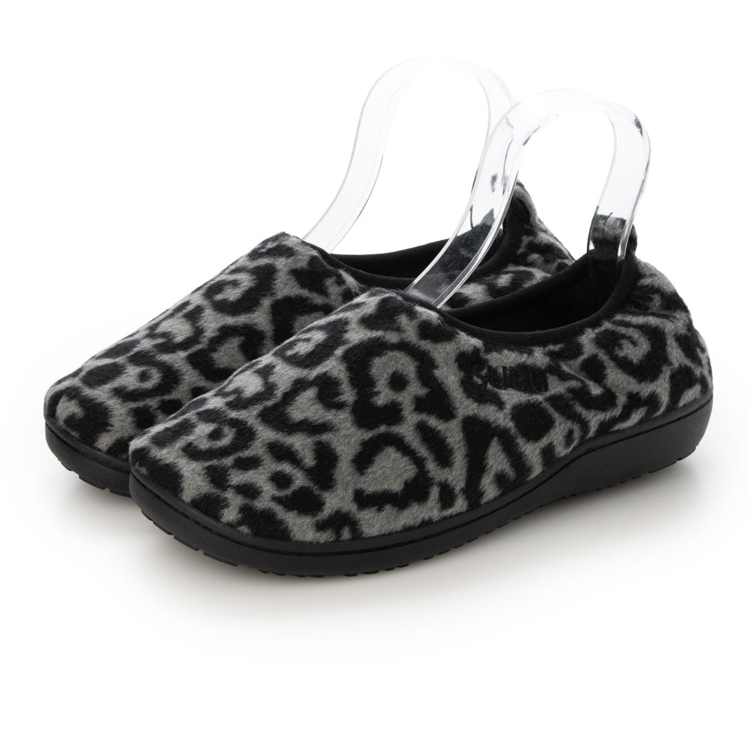 スブ SUBU DOTS VAMP LEOPARD ドット レオパード ヒョウ柄 内ボア 中ボア レディース メンズ 外履き 暖かい 冬用サンダル （ブラック） ブラック