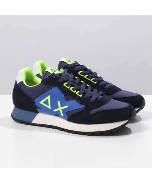 null null SUN68 スニーカー JAKI FLUO ジャキ Z44115 ネオン （07/NAVY-BLUE/ネイビー） 07/NAVY-BLUE/ネイビー