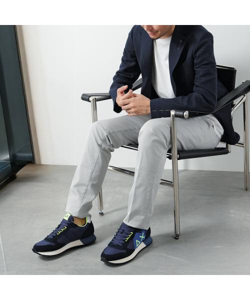 null null SUN68 スニーカー JAKI FLUO ジャキ Z44115 ネオン （07/NAVY-BLUE/ネイビー） 07/NAVY-BLUE/ネイビー