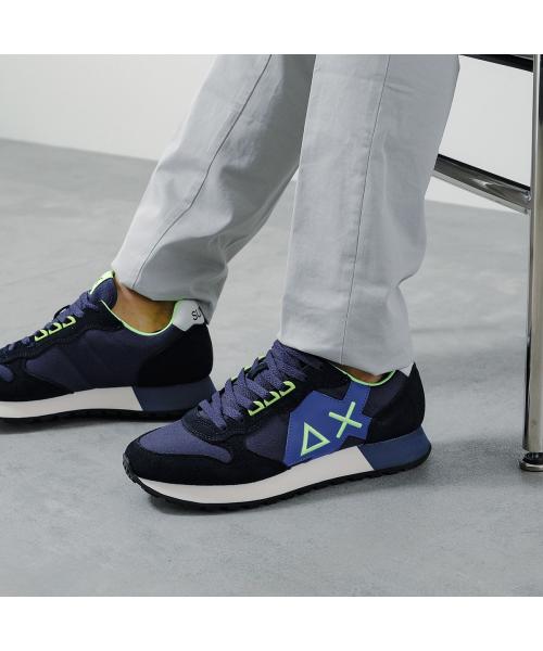 null null SUN68 スニーカー JAKI FLUO ジャキ Z44115 ネオン （07/NAVY-BLUE/ネイビー） 07/NAVY-BLUE/ネイビー