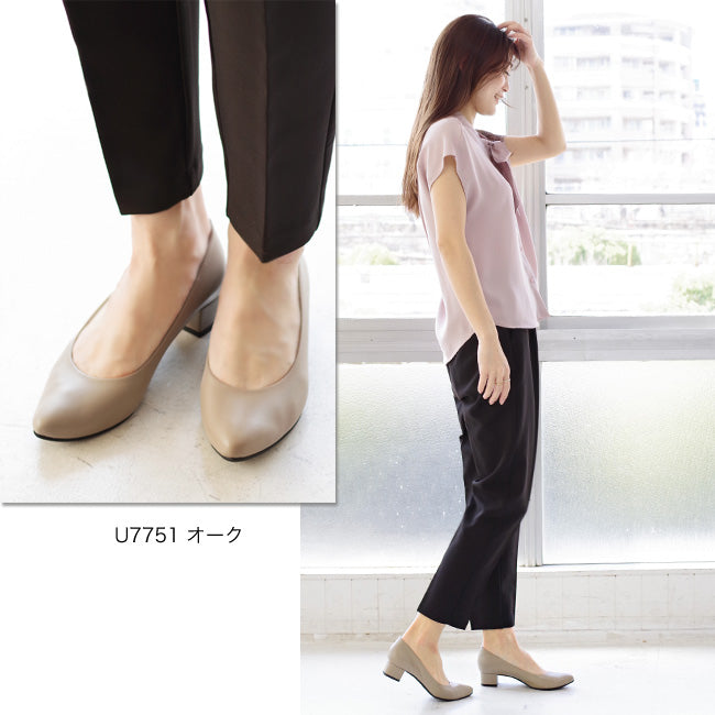 Swaysee SUaSHI SUaSHI Swaysee Pumps Genuine Leather Horse Leather Leather Pumps Made in Japan Comfortable to Wear Easy to Walk Wide Fit Can Run Suashi 3cm 5cm[FOO-MG-U5551・U7751]