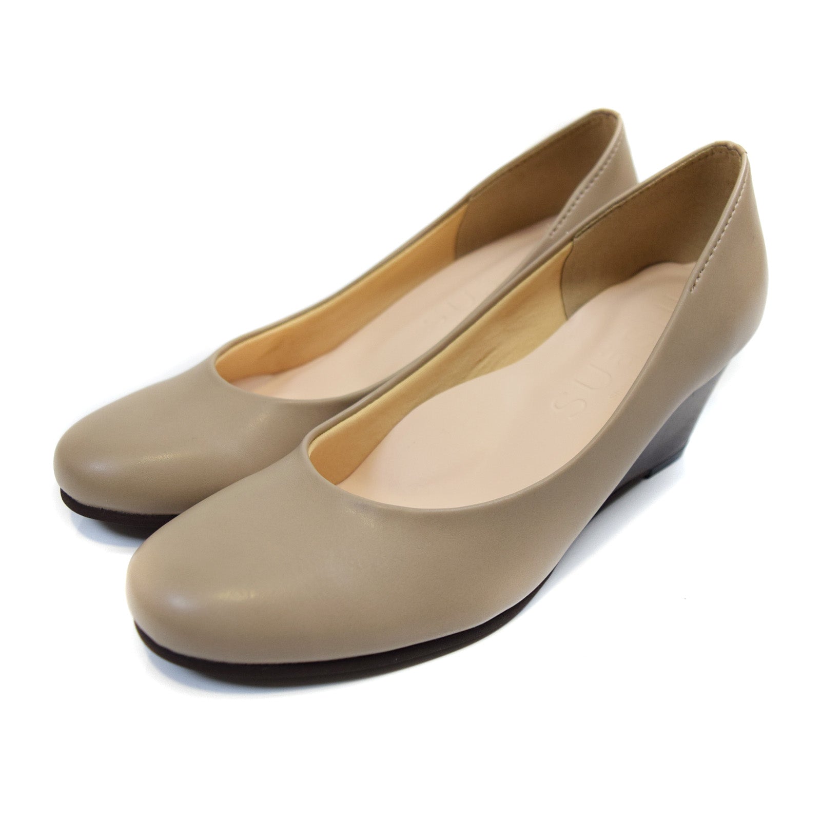 Swaysee SUaSHI SUaSHI Swaysee Wedge Heel Pumps Ladies Non-painful Non-fatiguing Runable Black Wide Commuting Suashi Waterproof Rain Ceremonial Japanese Made [FOO-AM-HANAハナ]
