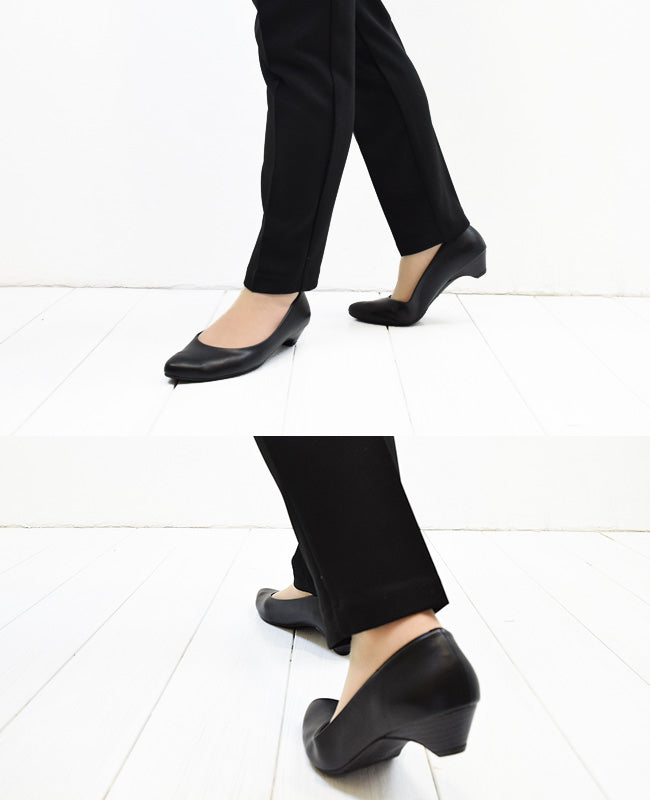 Swaysee SUaSHI SUaSHI Swaysee Pumps Pointed Beautiful Legs Made in Japan Not Painful Not Tiring Easy to Walk Business Ceremonies and Funerals Wide Width Suashi Black 6cm