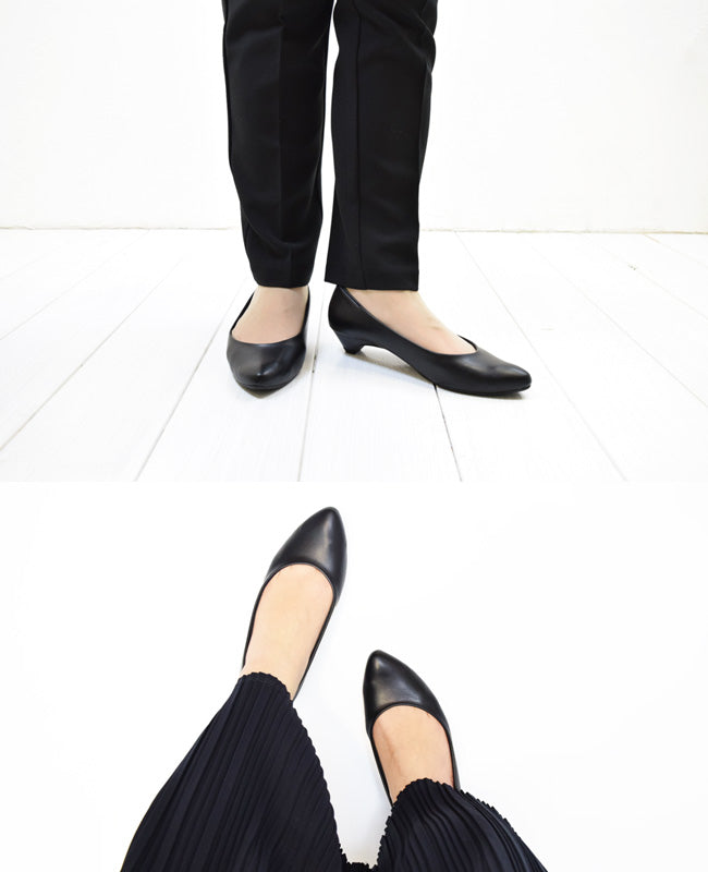 Swaysee SUaSHI SUaSHI Swaysee Pumps Pointed Beautiful Legs Made in Japan Not Painful Not Tiring Easy to Walk Business Ceremonies and Funerals Wide Width Suashi Black 6cm