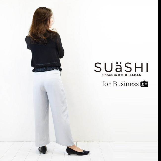 Swaysee SUaSHI SUaSHI Swaysee Pumps Pointed Beautiful Legs Made in Japan Not Painful Not Tiring Easy to Walk Business Ceremonies and Funerals Wide Width Suashi Black 6cm