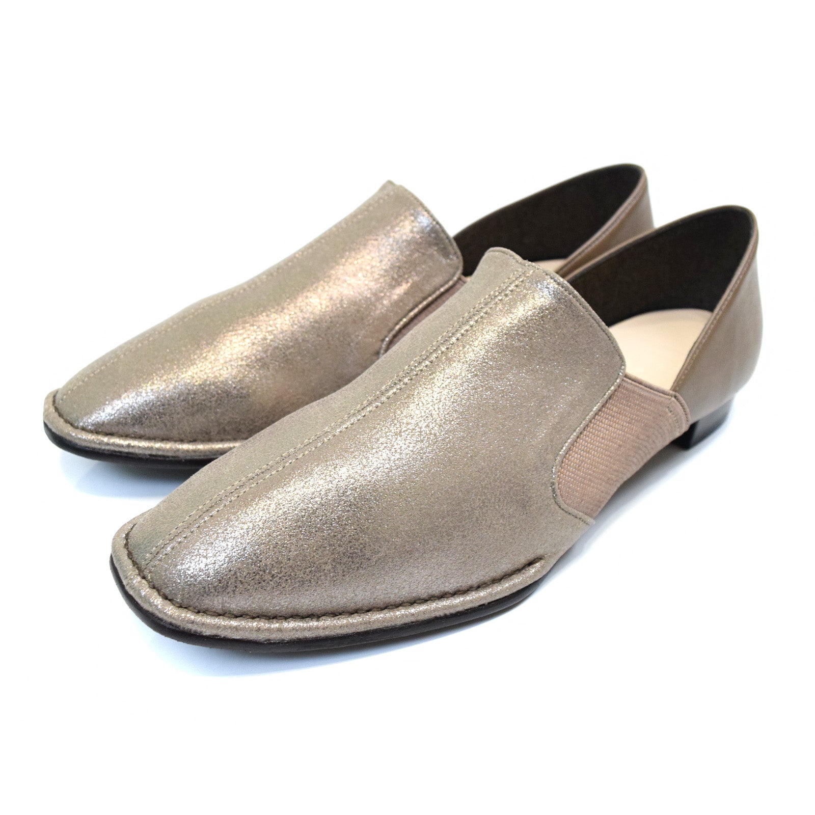 Swaysee SUaSHI SUaSHI Swaysee Flat Shoes Slip-On Made in Japan Pumps Gore No Pain No Fatigue Easy to Walk Cushion Wide Width Suashi Black [FOO-MI-EVEイブ]