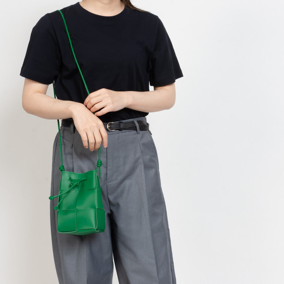 シュベック SVEC 巾着 ミニバッグ / イントレ ショルダーバッグ (グリーン) グリーン