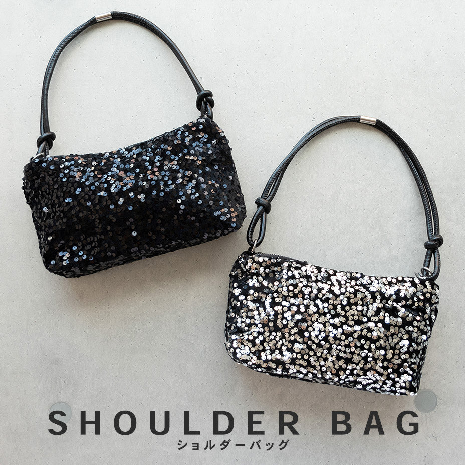 バッグ black & silver sequins bag Handbag TEMI Sequins | silver | Standard | Anz | 031679-96/91-0-Anz