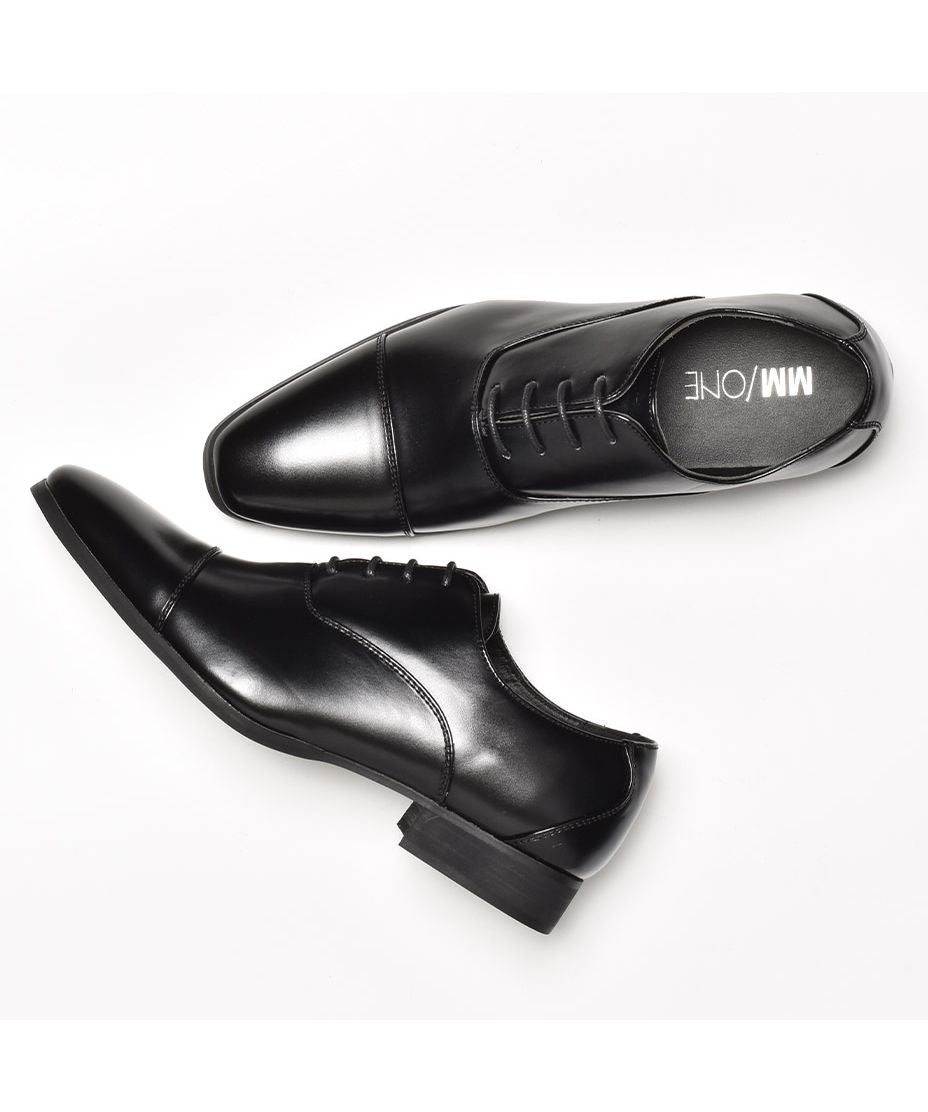 シュベック SVEC ビジネスシューズ メンズ おしゃれ 革靴 ビジネス カジュアル ブランド MM/ONE エムエムワン ドレスシューズ フォーマル 皮靴 短靴 結婚式 冠婚葬祭 （ブラックエナメル） ブラックエナメル