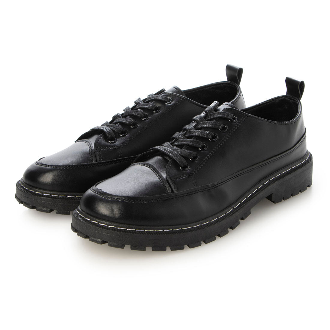 SVEC Chunky Sole U-Tip Lace-Up Sneakers
