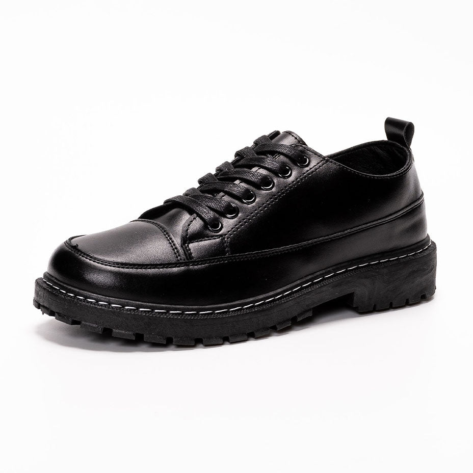 SVEC Chunky Sole U-Tip Lace-Up Sneakers